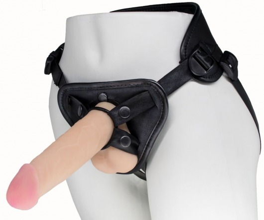Пояс харнесс BEST UNI strap с 2 насадками - 18 и 22 см. - LOVETOY (А-Полимер) - купить с доставкой в Тамбове