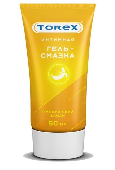 Смазка на водной основе TOREX  Тропический банан  - 50 мл. - Torex - купить с доставкой в Тамбове