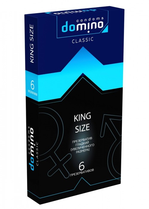 Презервативы увеличенного размера DOMINO Classic King size - 6 шт. - Domino - купить с доставкой в Тамбове