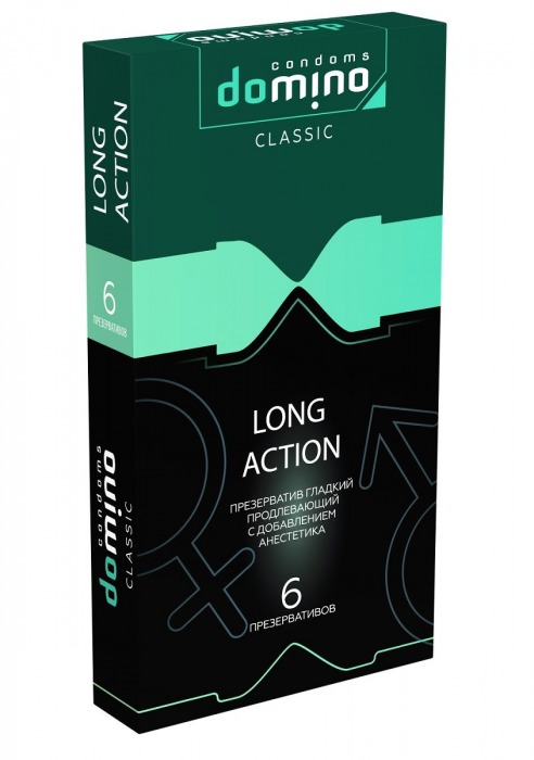 Презервативы с пролонгирующим эффектом DOMINO Classic Long action - 6 шт. - Domino - купить с доставкой в Тамбове