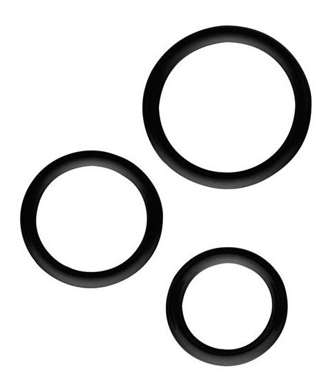 Набор из 3 эрекционных колец SILICONE COCKRINGS - Dream Toys - в Тамбове купить с доставкой