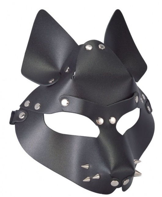 Черная маска Wolf с шипами - Sitabella - купить с доставкой в Тамбове