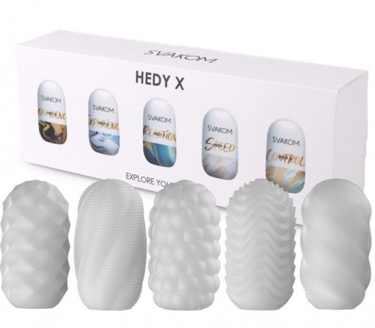 Набор из 5 мастурбаторов Hedy X5 Mixed - Svakom - в Тамбове купить с доставкой