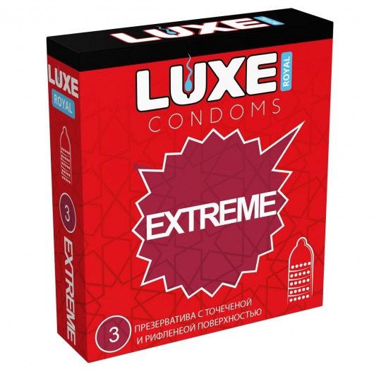 Текстурированные презервативы LUXE Royal Extreme - 3 шт. - Luxe - купить с доставкой в Тамбове