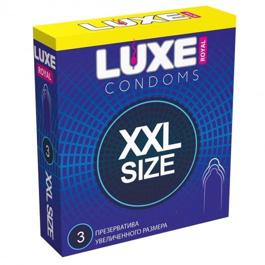 Презервативы увеличенного размера LUXE Royal XXL Size - 3 шт. - Luxe - купить с доставкой в Тамбове