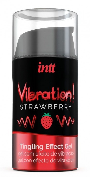 Жидкий интимный гель с эффектом вибрации Vibration! Strawberry - 15 мл. - INTT - купить с доставкой в Тамбове