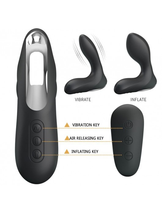 Массажер простаты Nasreddin с функцией расширения и пультом ДУ - 13,5 см. - Baile - в Тамбове купить с доставкой