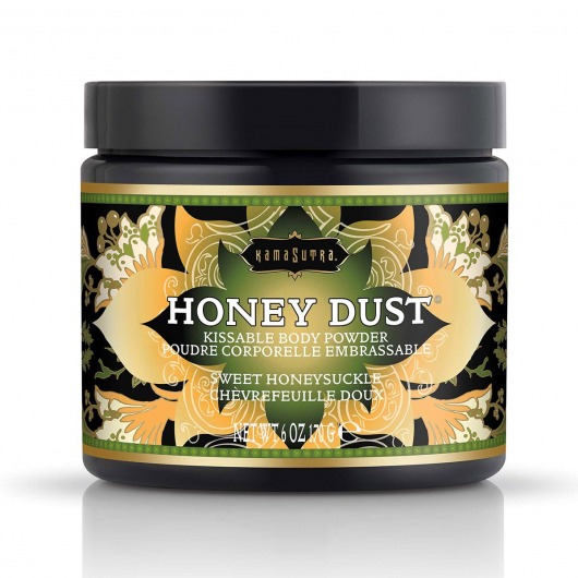Пудра для тела Honey Dust Body Powder с ароматом жимолости - 170 гр. - Kama Sutra - купить с доставкой в Тамбове