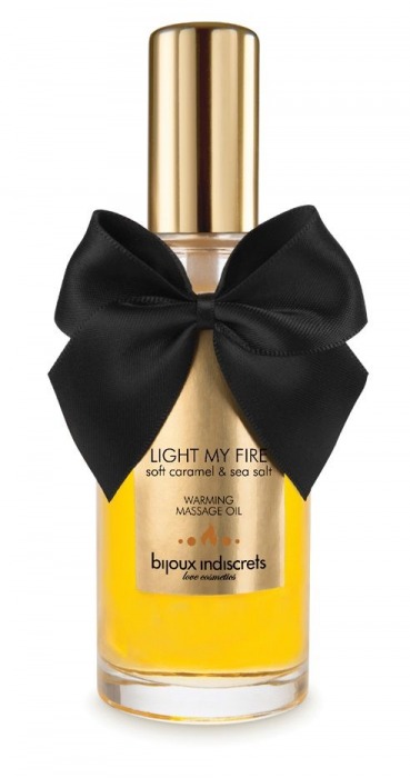 Массажное масло Light My Fire с ароматом карамели - 100 мл. - Bijoux Indiscrets - купить с доставкой в Тамбове