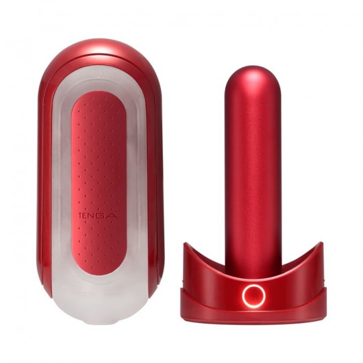Красный мастурбатор Flip Zero Red   Warmer с подогревом - Tenga - в Тамбове купить с доставкой