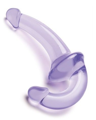 Фиолетовый безремневой страпон Strapless Strap-On - Lux Fetish - купить с доставкой в Тамбове