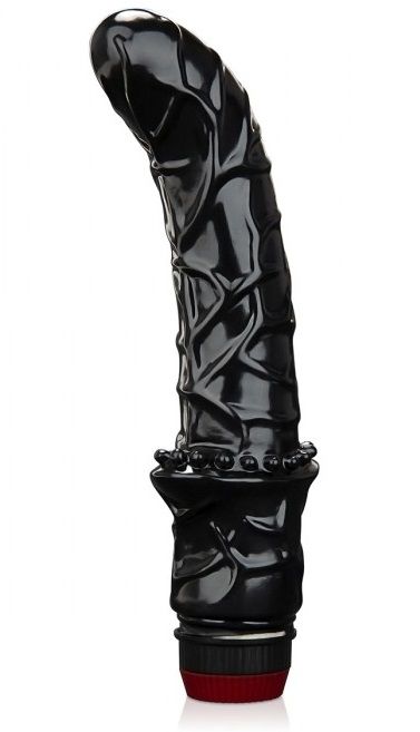 Черный вибромассажер простаты 6  Premium Prostate Massager - BlueLine - в Тамбове купить с доставкой
