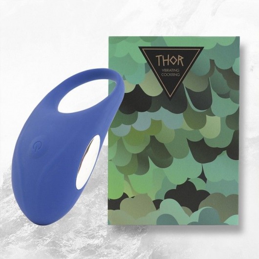 Синее кольцо с вибрацией Thor Cockring - FeelzToys - в Тамбове купить с доставкой