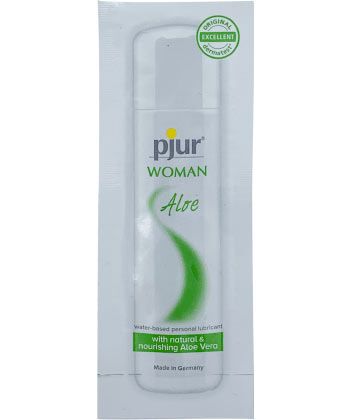 Лубрикант на водной основе pjur WOMAN Aloe - 2 мл. - Pjur - купить с доставкой в Тамбове