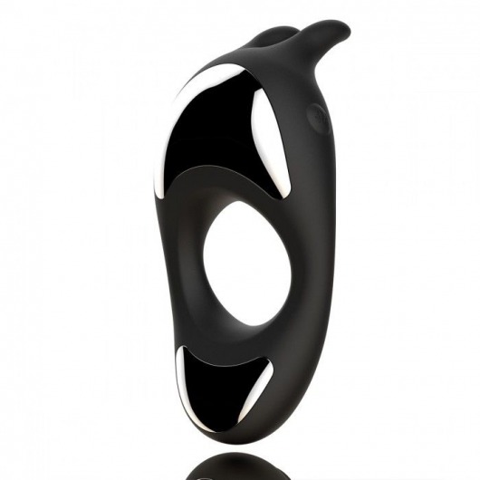 Черное эрекционное кольцо с двумя моторами Zeus Dual Vibe Cock Ring - FeelzToys - в Тамбове купить с доставкой