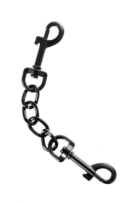 Узкие черные наручники на сцепке - ToyFa - купить с доставкой в Тамбове