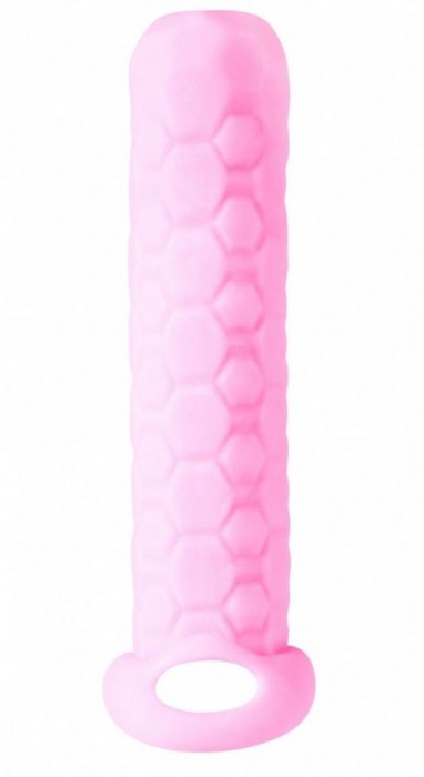 Розовый фаллоудлинитель Homme Long - 13,5 см. - Lola Games - в Тамбове купить с доставкой