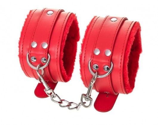 Красные оковы Anonymo из искусственной кожи - ToyFa - купить с доставкой в Тамбове Красные оковы Anonymo из искусственной кожи - ToyFa - купить с доставкой в Тамбове