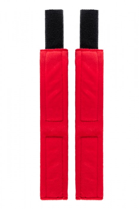 Красно-черные велюровые оковы Anonymo - ToyFa - купить с доставкой в Тамбове