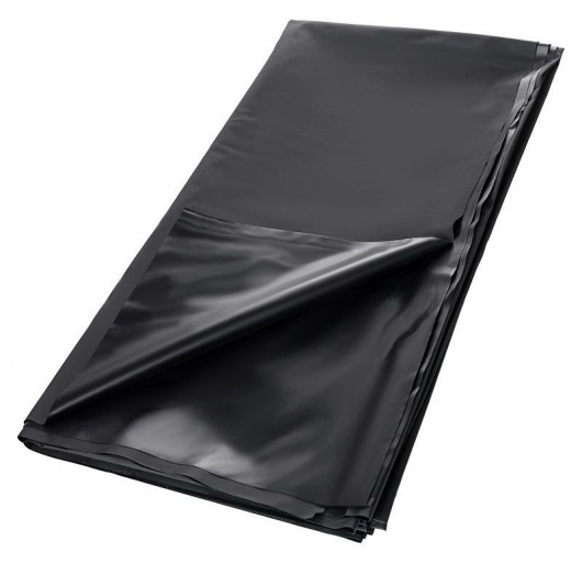 Черная простыня для секса из ПВХ - 220 х 200 см. - ToyFa - купить с доставкой в Тамбове