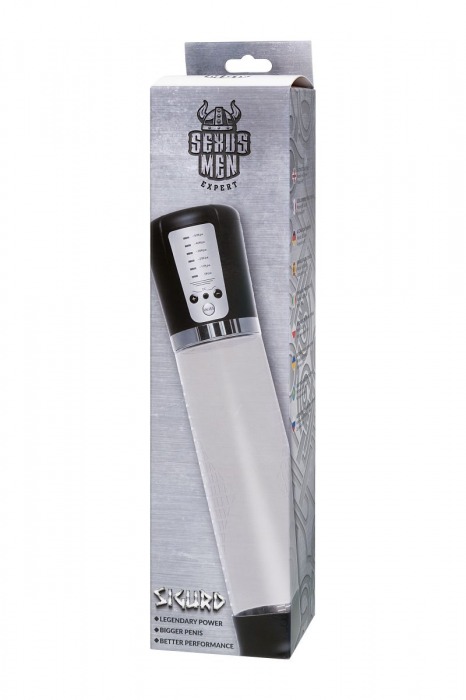 Прозрачная автоматическая помпа для пениса Sigurd - Sexus - в Тамбове купить с доставкой