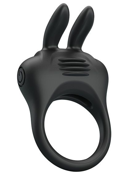 Черное эрекционное кольцо с вибрацией Davion - Baile - в Тамбове купить с доставкой