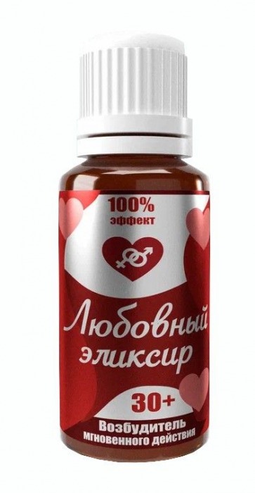 Возбудитель  Любовный эликсир 30+  - 20 мл. - Миагра - купить с доставкой в Тамбове