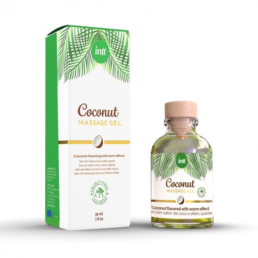Массажный гель с ароматом кокоса Coconut - 30 мл. - INTT - купить с доставкой в Тамбове