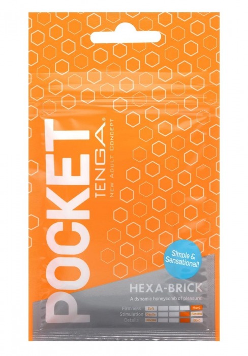 Карманный мастурбатор HEXA-BRICK - Tenga - в Тамбове купить с доставкой