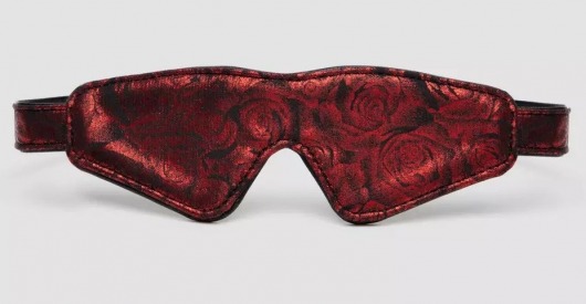Двусторонняя красно-черная маска на глаза Reversible Faux Leather Blindfold - Fifty Shades of Grey - купить с доставкой в Тамбове
