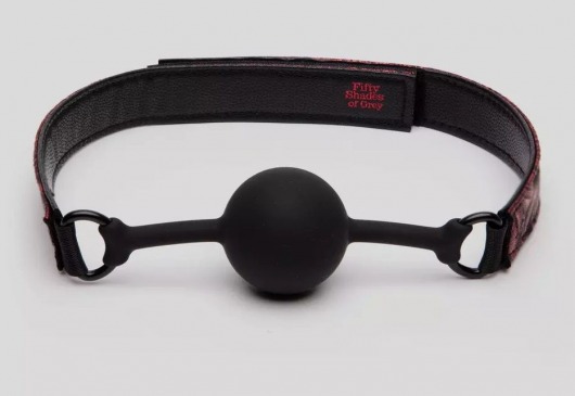 Кляп-шар на двусторонних ремешках Reversible Silicone Ball Gag - Fifty Shades of Grey - купить с доставкой в Тамбове
