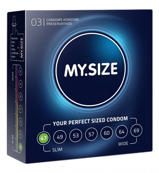 Презервативы MY.SIZE размер 47 - 3 шт. - My.Size - купить с доставкой в Тамбове