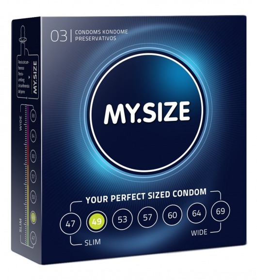 Презервативы MY.SIZE размер 49 - 3 шт. - My.Size - купить с доставкой в Тамбове