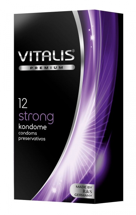 Презервативы с утолщённой стенкой VITALIS PREMIUM strong - 12 шт. - Vitalis - купить с доставкой в Тамбове
