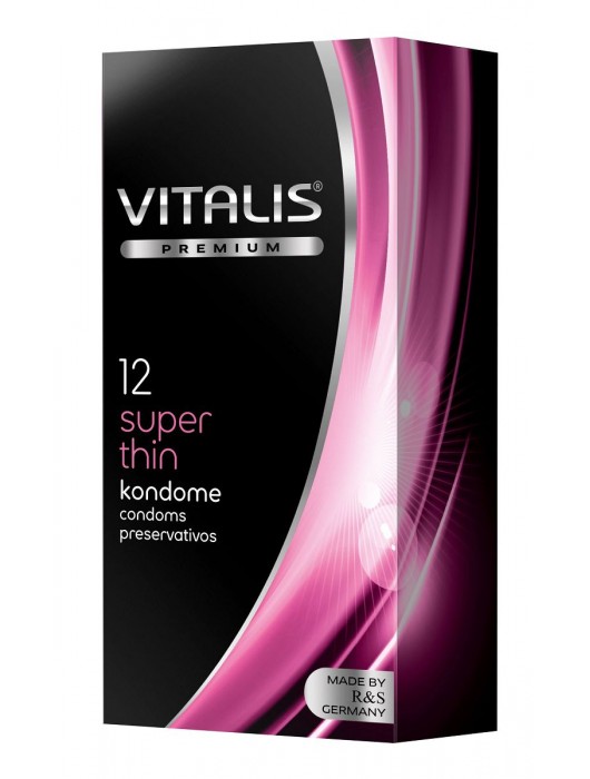 Ультратонкие презервативы VITALIS PREMIUM super thin - 12 шт. - Vitalis - купить с доставкой в Тамбове