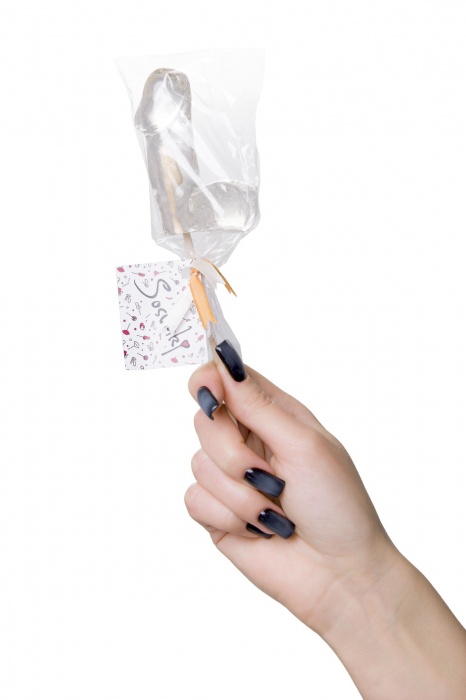 Прозрачный леденец в форме фаллоса со вкусом пина колады - Sosuчki - купить с доставкой в Тамбове