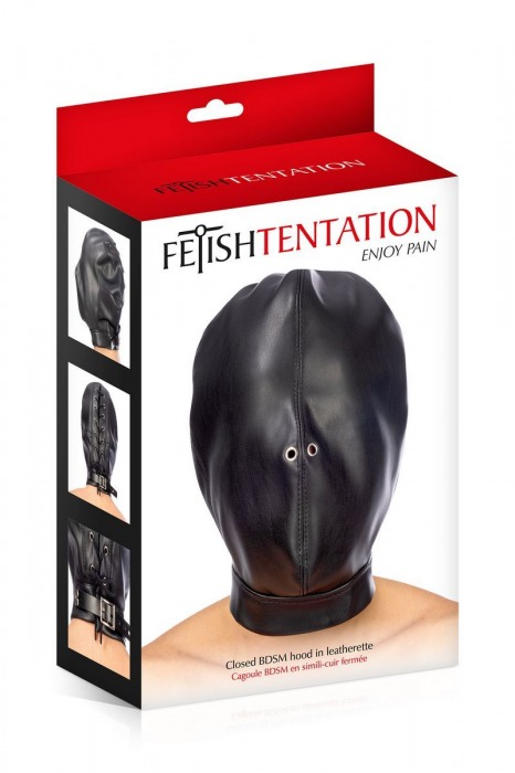 Маска-шлем на голову с отверстиями для дыхания - Fetish Tentation - купить с доставкой в Тамбове