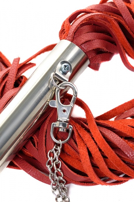 Красная кожаная плеть - ToyFa - купить с доставкой в Тамбове