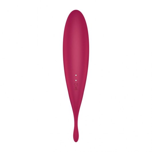 Малиновый вибромассажер Twirling Pro+ - Satisfyer