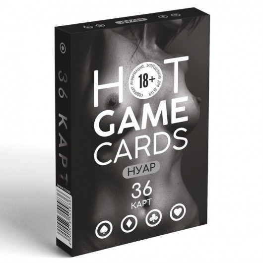 Игральные карты HOT GAME CARDS НУАР - 36 шт. - Сима-Ленд - купить с доставкой в Тамбове