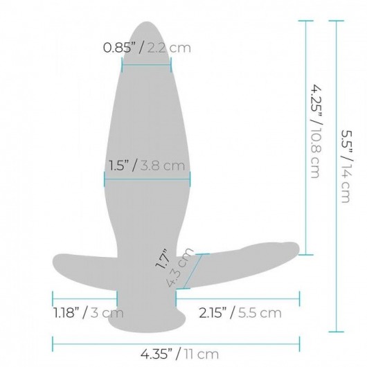 Черный анальный виброплаг для простаты Impaler - 14 см. - BlueLine - в Тамбове купить с доставкой