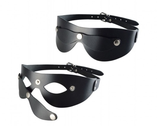 Черная кожаная маска  Новичок - Sitabella - купить с доставкой в Тамбове