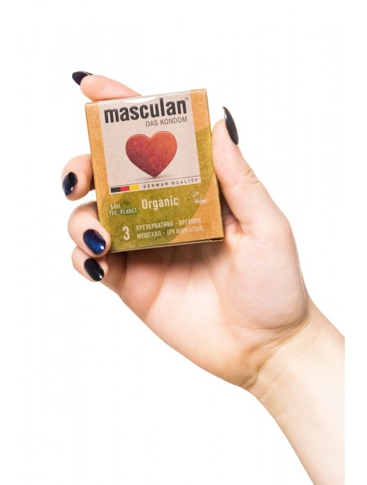 Экологически чистые презервативы Masculan Organic - 3 шт. - Masculan - купить с доставкой в Тамбове