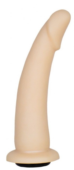 Телесная гладкая насадка-фаллоимитатор Harness - 17 см. - LOVETOY (А-Полимер) - купить с доставкой в Тамбове