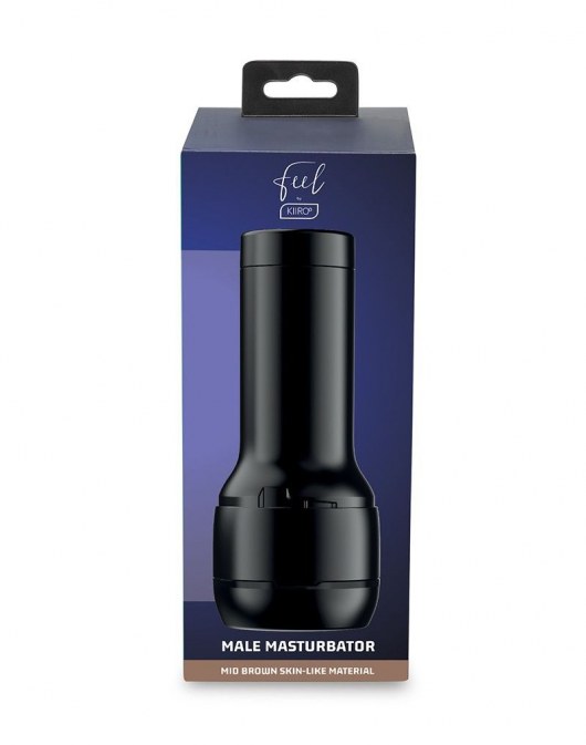 Коричневый мастурбатор-вагина Feel Stroker - Kiiroo - в Тамбове купить с доставкой