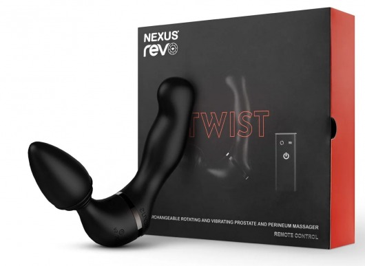 Черный гибридный вибромассажер Nexus Revo Twist - Nexus Range - в Тамбове купить с доставкой