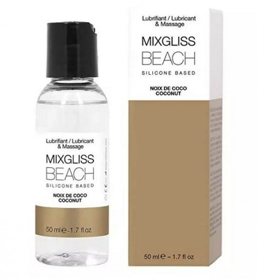 Смазка на силиконовой основе Mixgliss Beach - 50 мл. - Mixgliss - купить с доставкой в Тамбове
