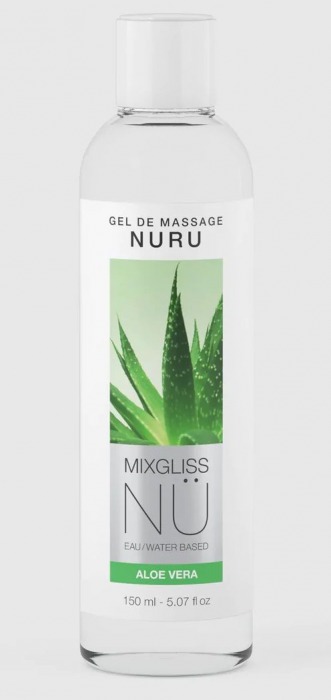 Массажный гель на водной основе Mixgliss NU Aloe Vera - 150 мл. - Mixgliss - купить с доставкой в Тамбове