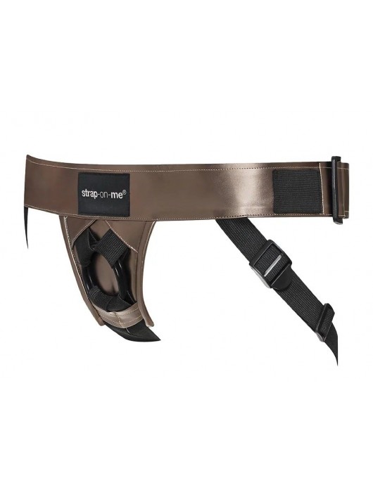 Бронзовый пояс для насадок Curious Harness - Strap-on-me - купить с доставкой в Тамбове