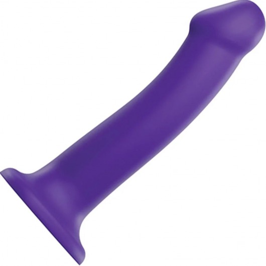 Фиолетовый фаллоимитатор-насадка Strap-On-Me Dildo Dual Density size L - 19 см. - Strap-on-me - купить с доставкой в Тамбове